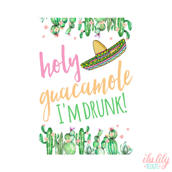 Bachelorette Party Hangover Survival Kit with Supplies |Holy Guacamole Oh Shit