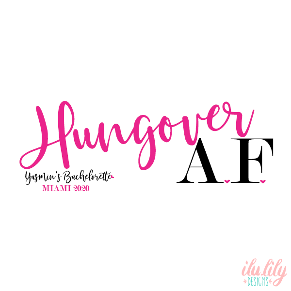 Bachelorette Sleep Mask Party Favors | Personalized Sleep Masks | Hungover AF