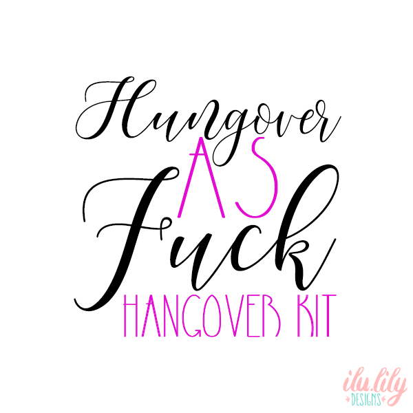 Bachelorette Party Hangover Survival Kit With Supplies