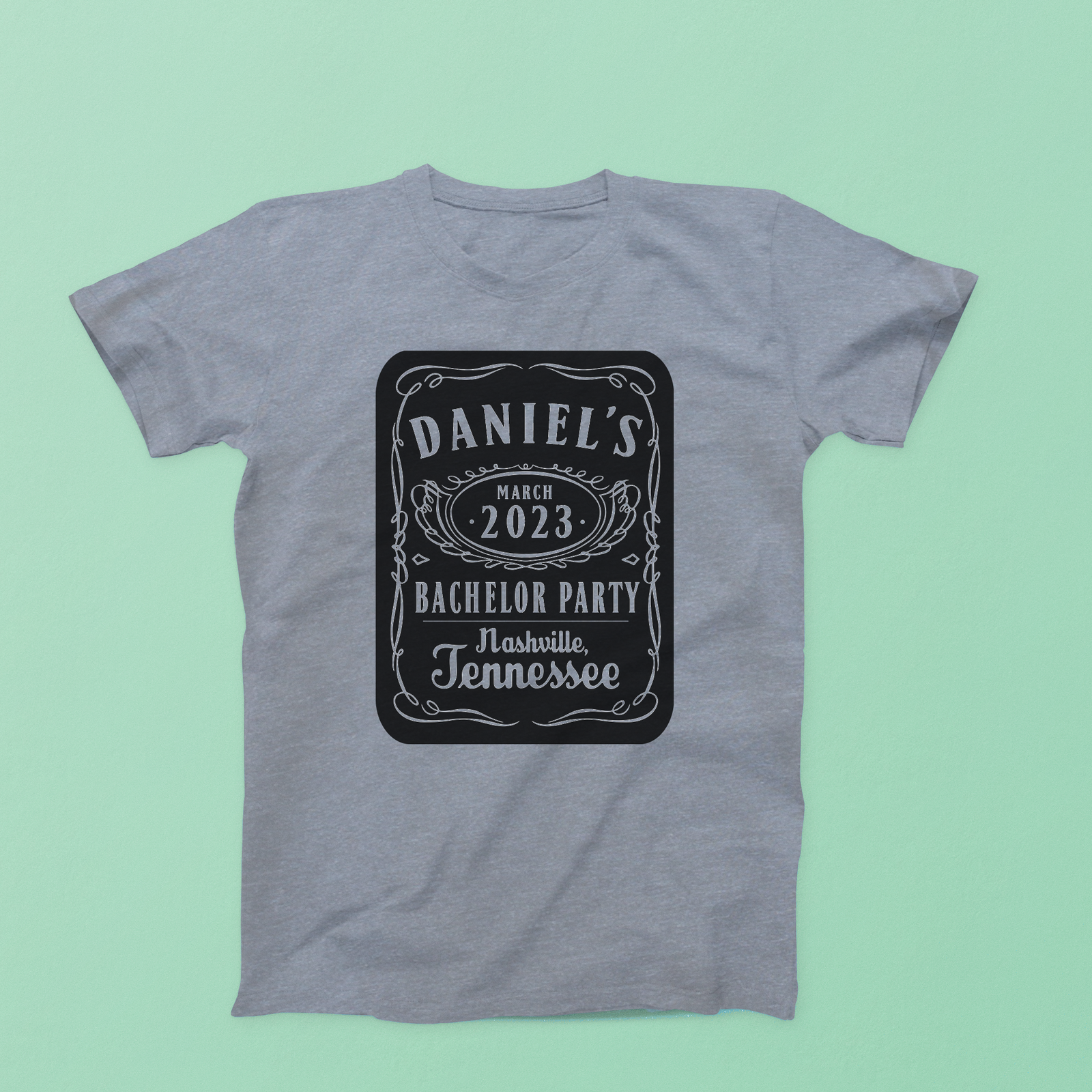 Bachelor Party Shirt | Custom Jack Daniels Bachelor Party T-Shirt
