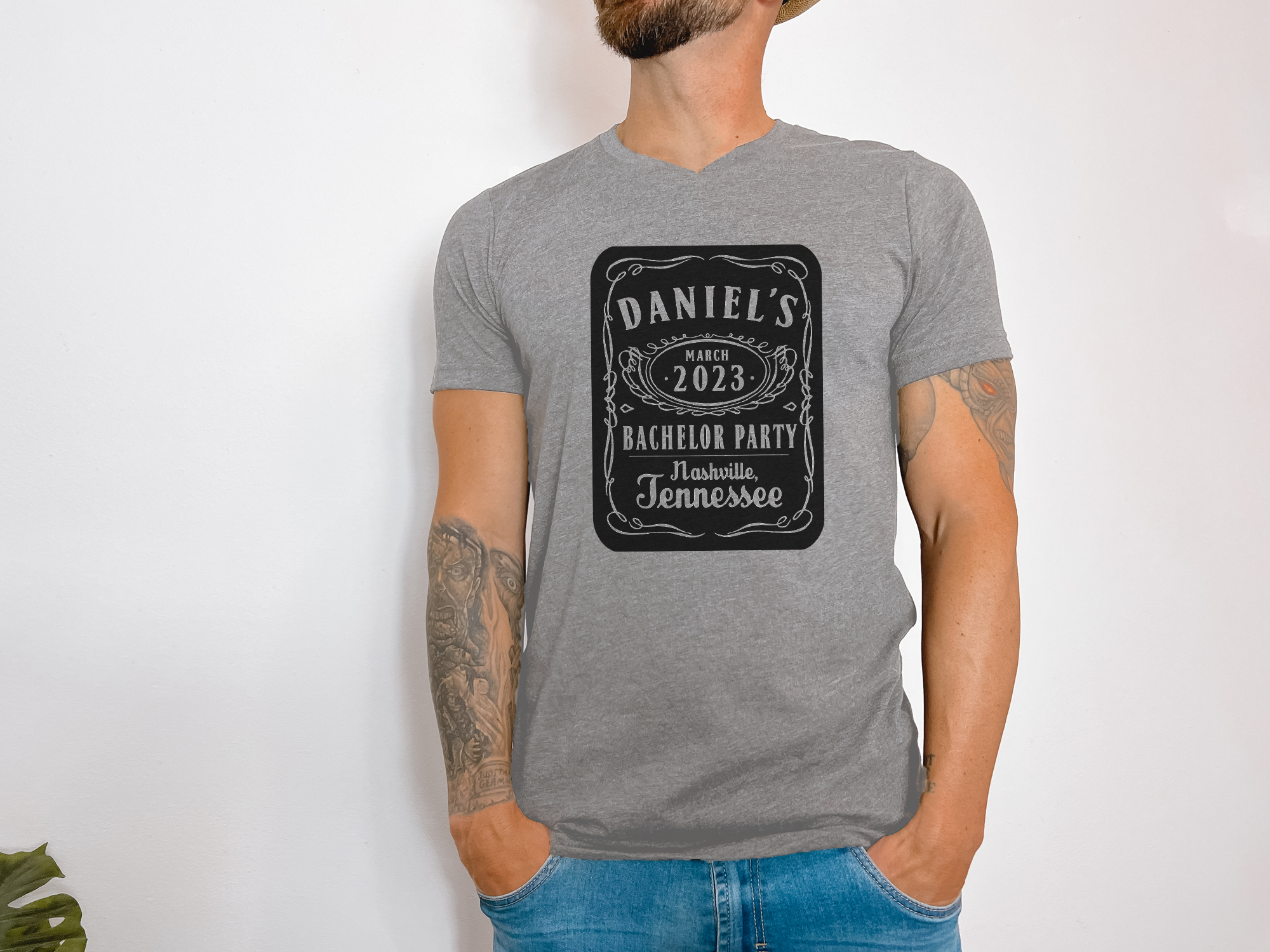 Custom Party Shirt for Bachelor Parties Grey / Small Custom Party Shirt for Bachelor Parties Grey / Small
