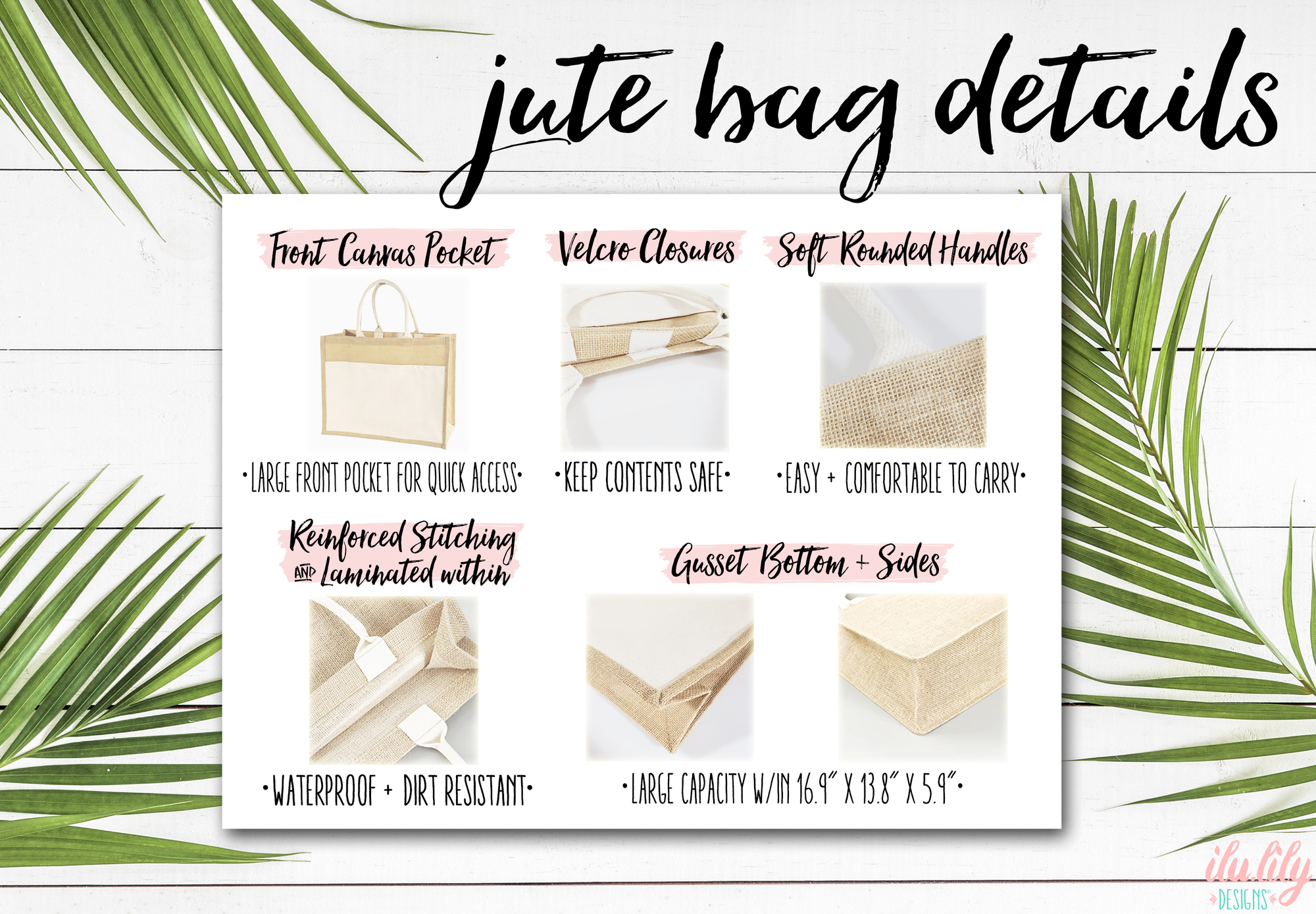 Destination Wedding Burlap Jute Bag | Wedding Welcome Bag | Hola Bag