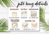 Burlap Jute Tote Bag Favor | Destination Beach Honeymoon Tote Bag Favor | Honeymoon Vibes