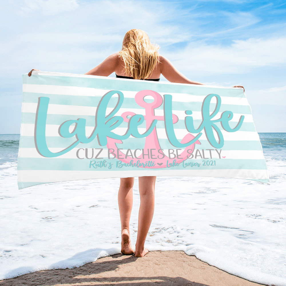 Lake Life + Lake Vibes Tote Bags