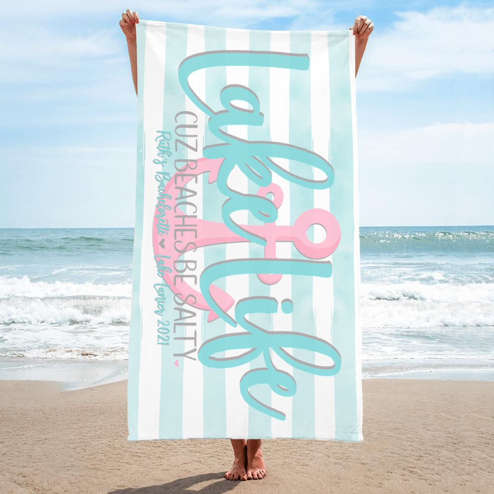 Bachelorette Party Beach Towel | Lake Bachelorette Party | Lake Life