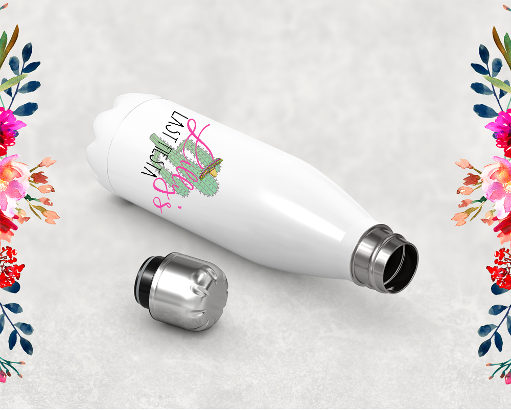 Bachelorette Party Water Bottle | Swell Style Water Bottle | Light Cactus Personalized Last Fiesta