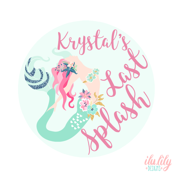 Bachelorette Party Mirror Compact Favor | Mermaid Bachelorette | Last Splash