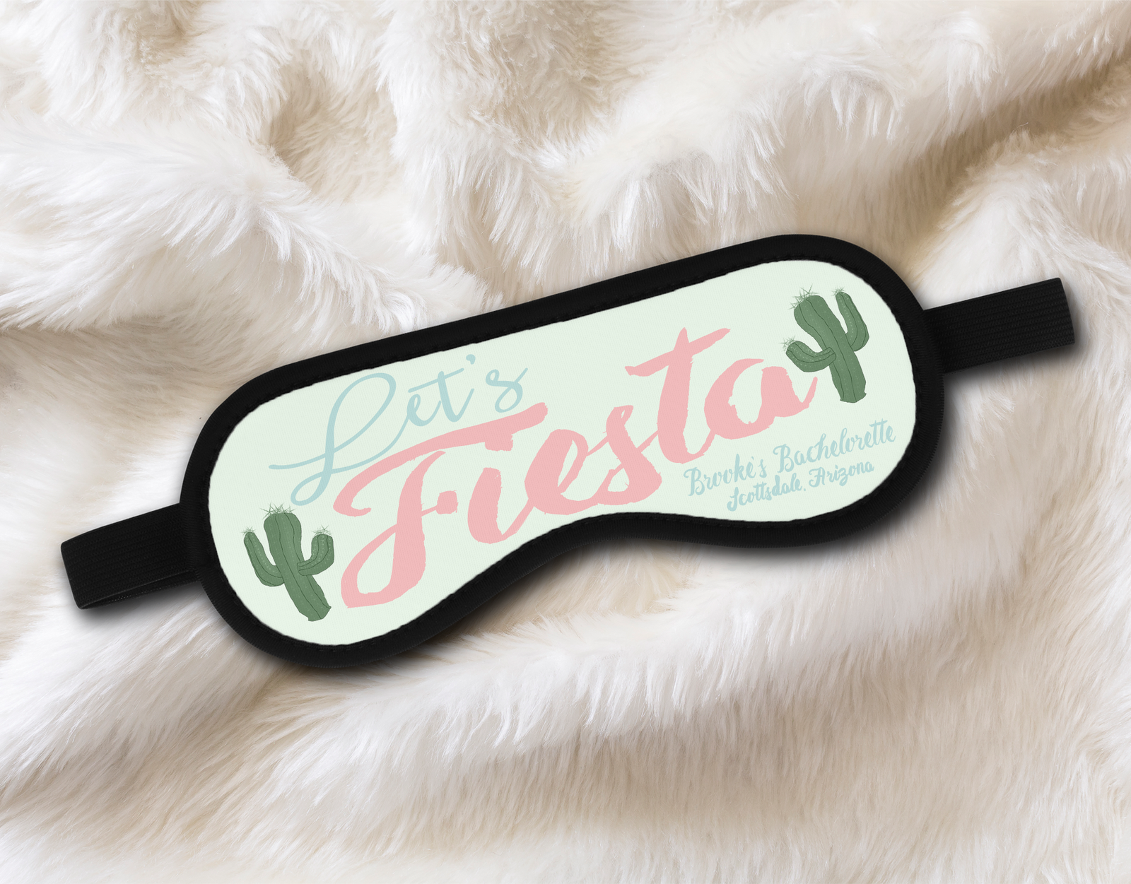 Bachelorette Party Sleep Mask Favor | Personalized Sleep Masks | Let's Fiesta