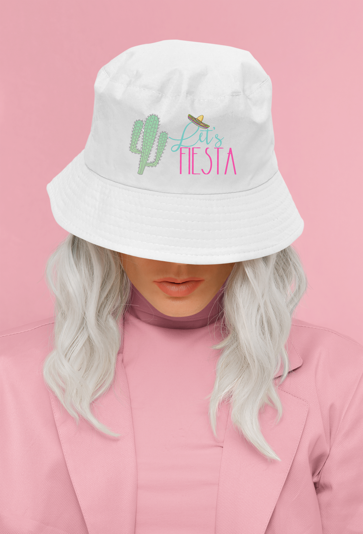 Fiesta Custom Bucket Hat for Bachelorette Parties by Ilu.Lily