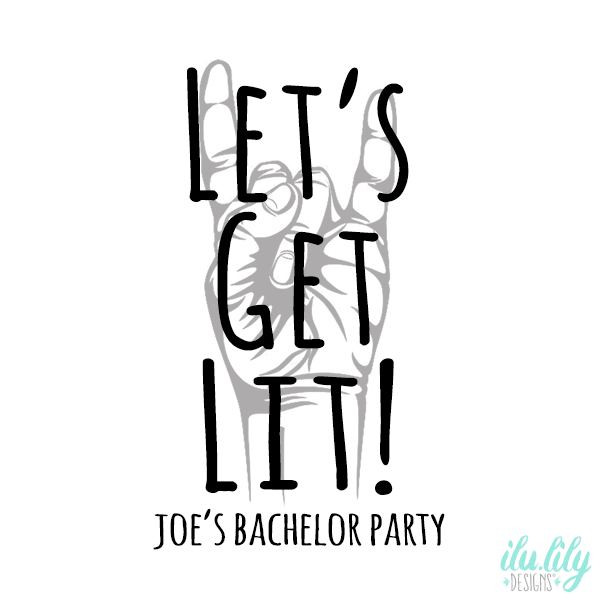 Bachelor Party Shirt | Custom Lets Get Lit Bachelor Party Shirt Funny