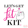 Bachelorette Party Hangover Survival Kit with Supplies |Lets Get Lit Kit