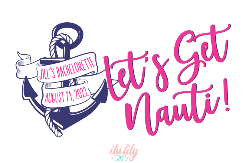 Lets Get Nauti Last Sail Beach Bag | Bachelorette Party Cruise Burlap Jute Tote Bag Favor