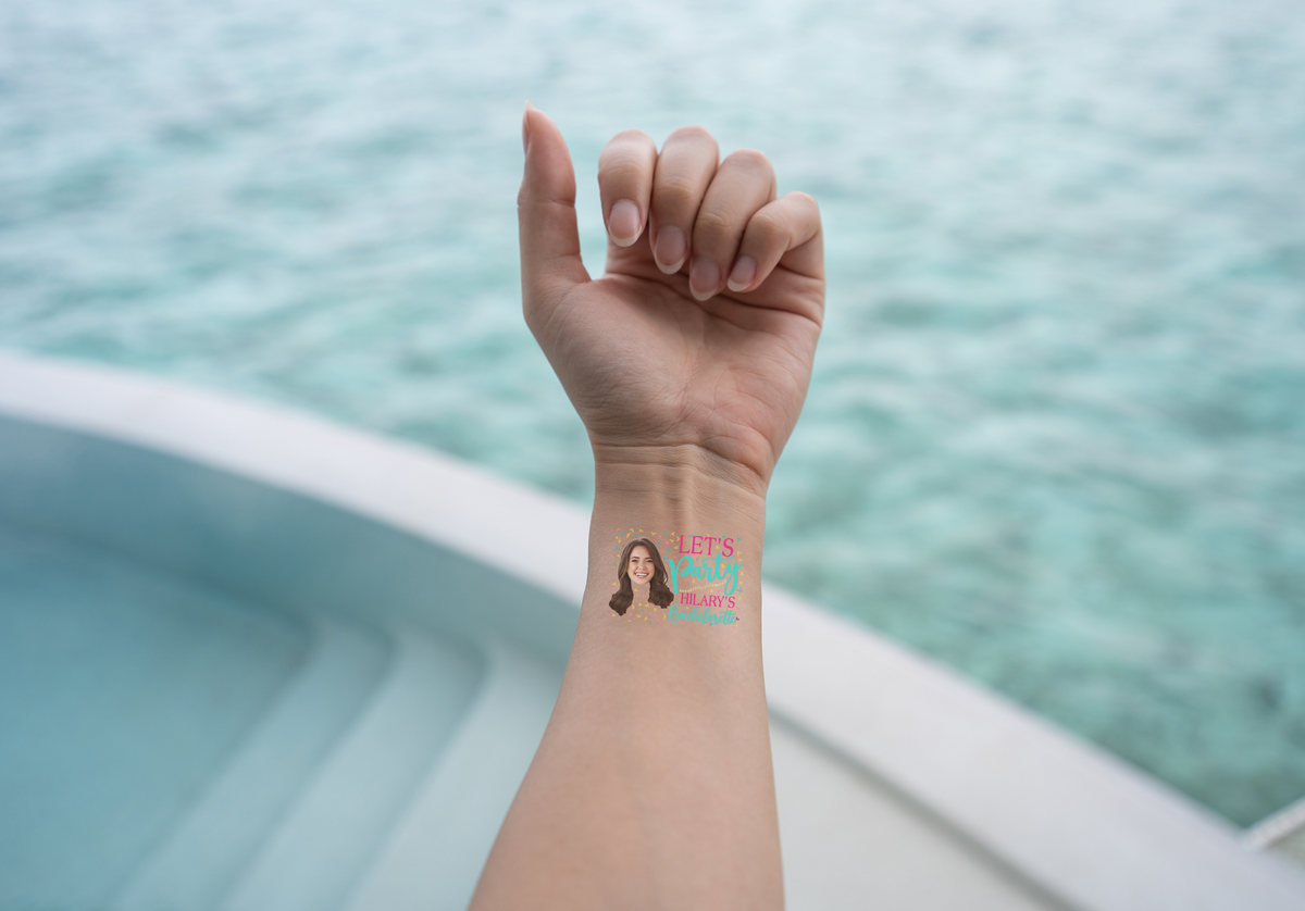 Custom Temporary Tattoo Bachelorette Party Favors | Let's Party