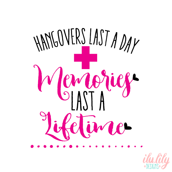 Bachelorette Party Hangover Survival Kit with Supplies |Memories Last