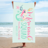 Bachelorette Party Beach Towel | Mermaid Bachelorette | Mermaid Squad