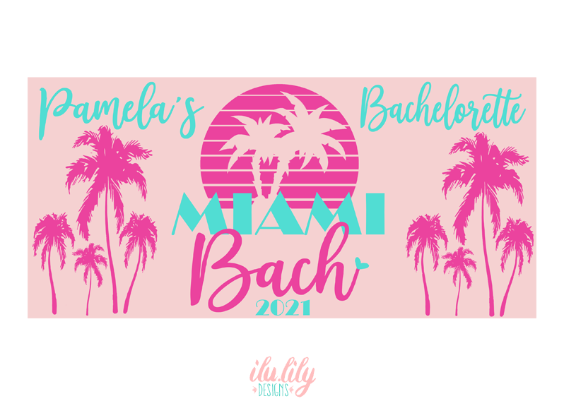 Bachelorette Party Beach Towel | Miami Beach Bachelorette | Miami Bach