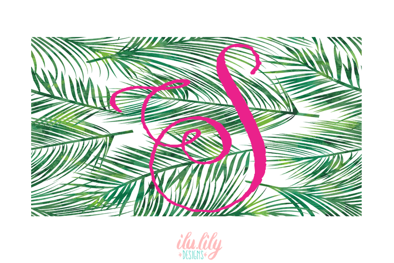 Bridesmaid Beach Bag | Bachelorette Party Burlap Jute Tote Bag Favor | Palm Leaves Monogram