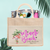 Miami Beach Palm Flamingo Beach Bag | Bachelorette Party Burlap Jute Tote Bag Favor | Pretty Flamingo