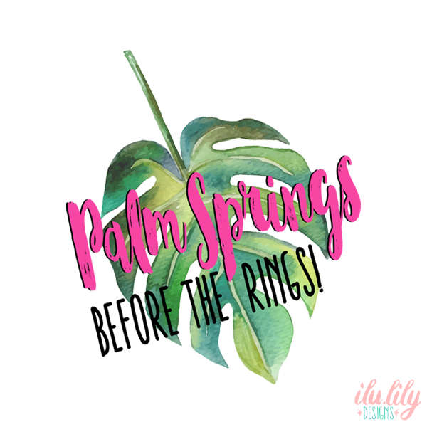 Bachelorette Party Palm Springs Favor Bag  Bachelorette Party Favors -  ilulily designs