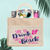 Bachelorette Party Burlap Jute Tote Bag Favor | Time to Drink & Party on the Beach