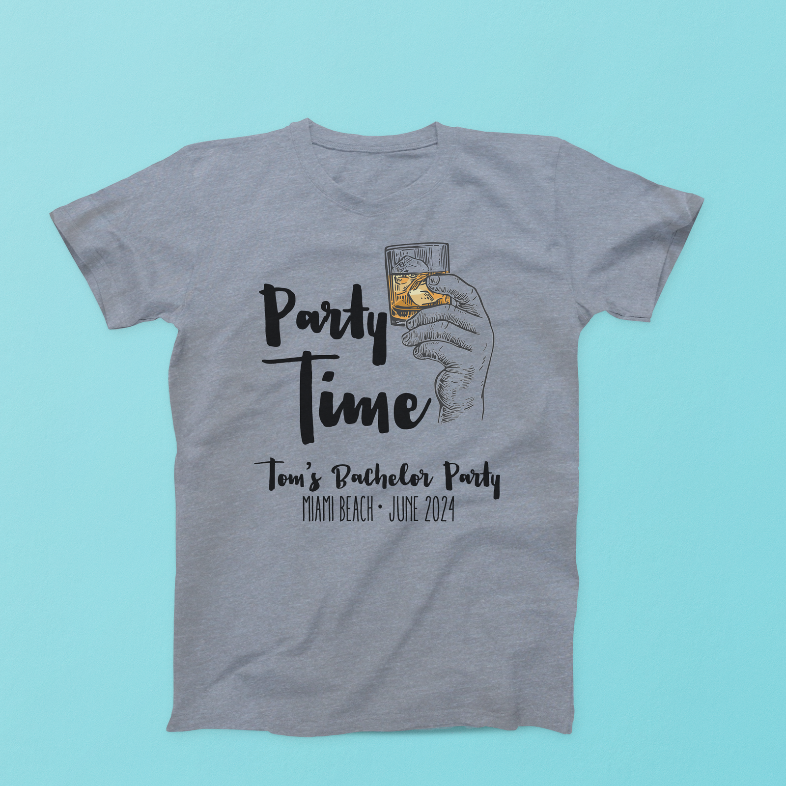 Bachelor Party Shirt | Custom Party Time Bachelor Party Shirt Funny