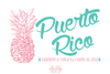Puerto Rico Welcome Bag | Pineapple Destination Wedding Tote Bag Burlap Jute Bag Favor | Pineapple Puerto Rico