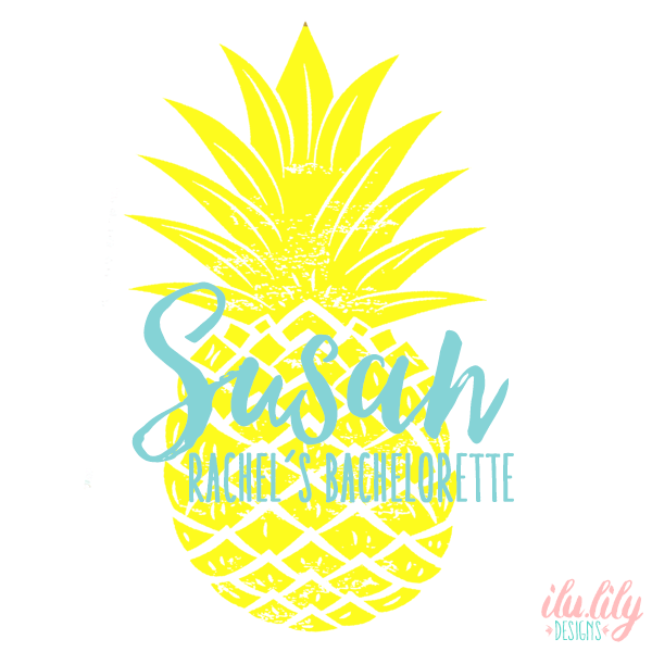 Bachelorette Party Personalized Water Bottle | Swell Style Water Bottle | Pineapple Personalized