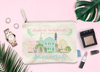 Bachelorette Party Savannah Makeup Bag | Customized Cosmetic Bag | Savannah, Georgia