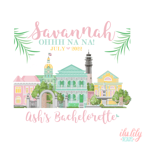 Bachelorette Party Savannah Tote Bag | Savannah, Georgia