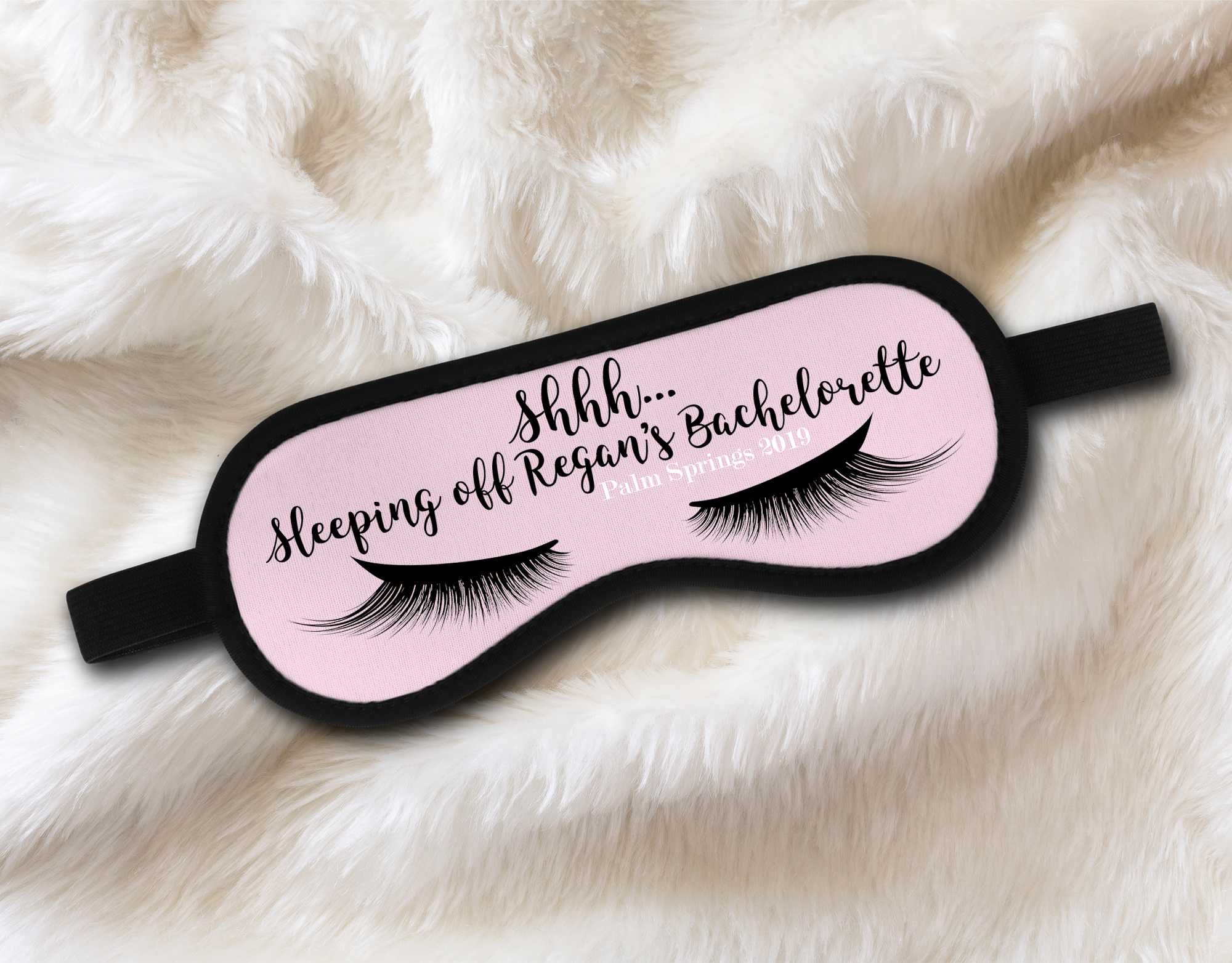 Personalized Sleep Mask Party Favors | Bachelorette Sleep Masks | Sleeping Off The Bachelorette