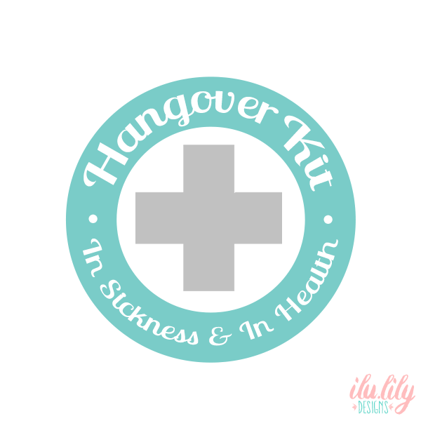 Wedding Hangover Survival Kit with Supplies | In Sickness & Health
