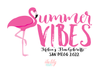 Beach Bag | Bachelorette Party Burlap Jute Tote Bag Favor | Flamingo Summer Vibes