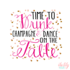 Bachelorette Party Compact Mirror | Time to Drink Champagne