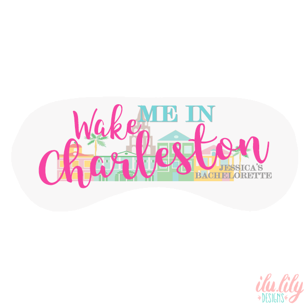 Bachelorette Sleep Mask | Charleston Sleeping Mask for Bachelorette Sleepover