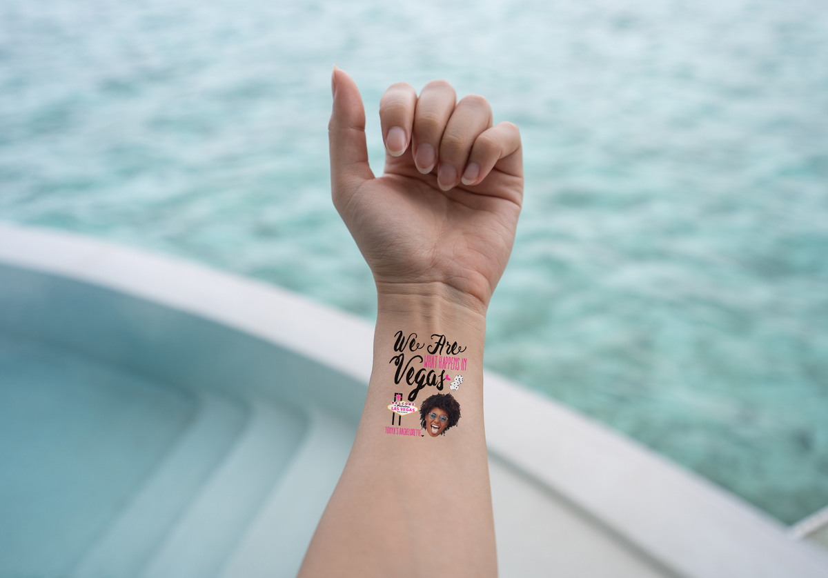Custom Temporary Tattoo Bachelorette Party Favors | We Are Vegas