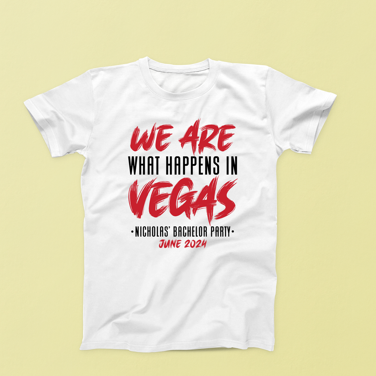 Bachelor Party Shirt | Custom We Are Vegas Las Vegas Bachelor Party Shirt Funny