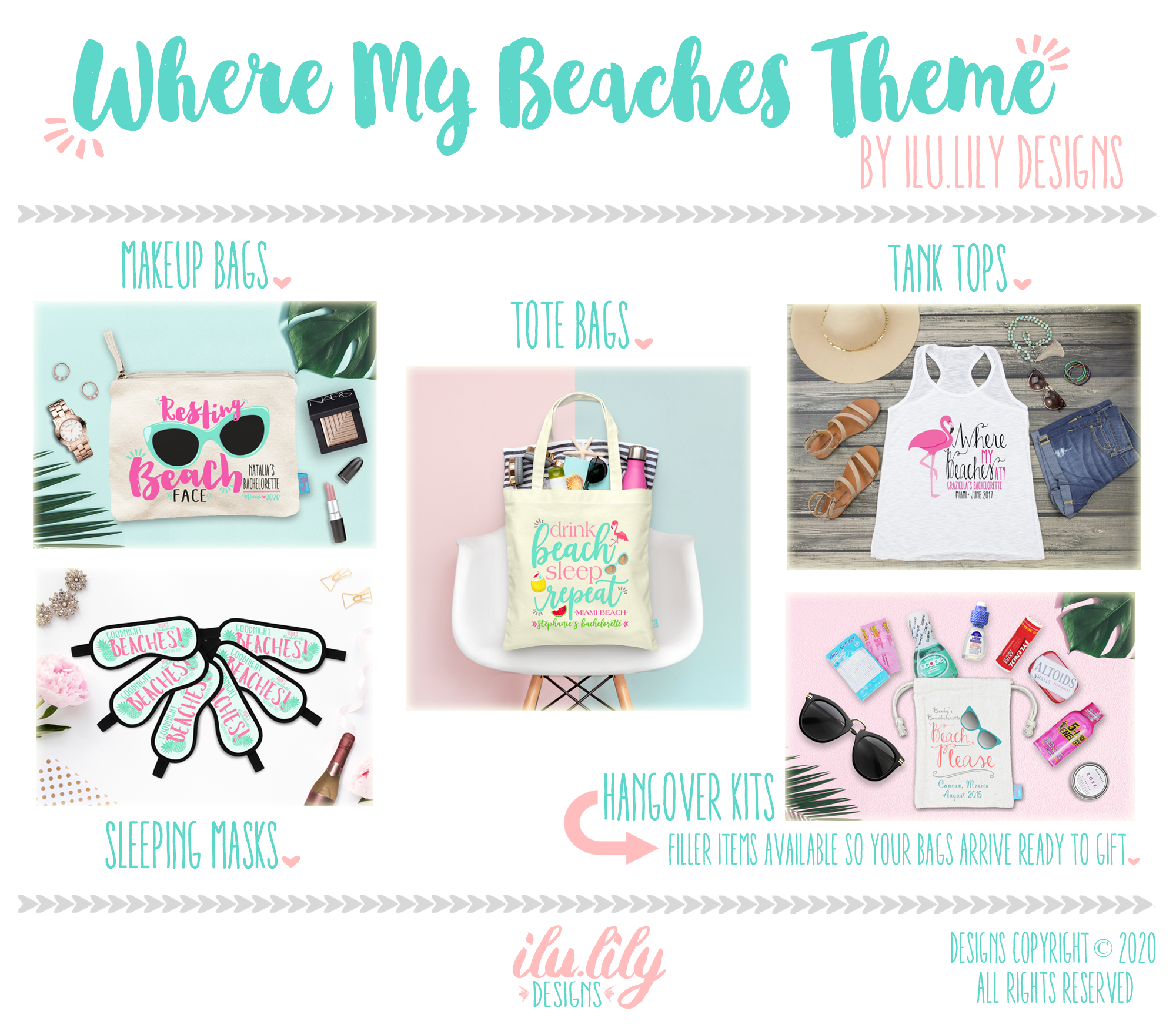 Beach Bachelorette Survival Kit | Bachelorette Essentials Gift Box