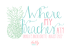 Bachelorette Party Burlap Jute Tote Bag Favor | Pineapple Where My Beaches At?